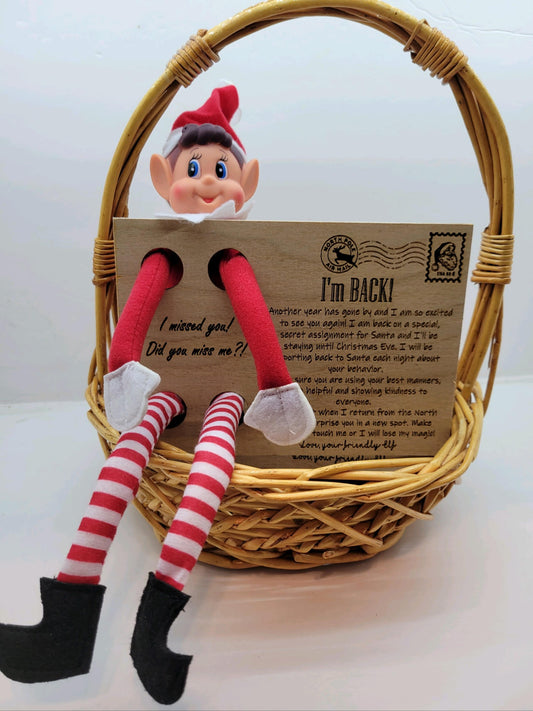 Christmas - Elf on the Shelf Postcard